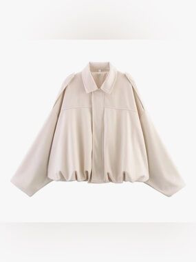 LIKE NEW VIRAL Oversized Bubble Hem Jacket